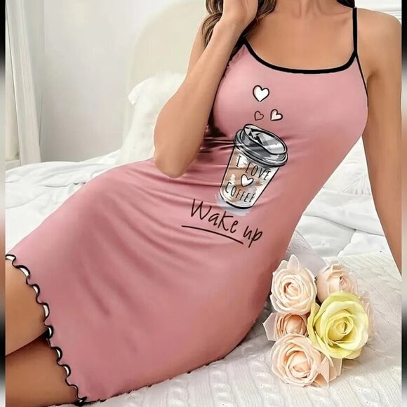 Pajama Dress for Sleeping Backless with Round Neck, Nightwear - Picture 10 of 10